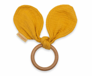 Kousátko pro děti ouška New Baby Ears mustard