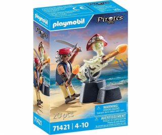 PLAYMOBIL 71421 Pirates Cannon Master, stavebnice