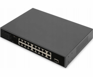 Digitus Switch 16 -port Fe Poe 2 GE uplinks RJ45/SFP - Sw...