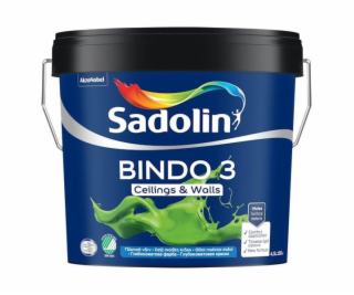 Barva Sadolin Bindo 3 BW, bílá, 4,5l