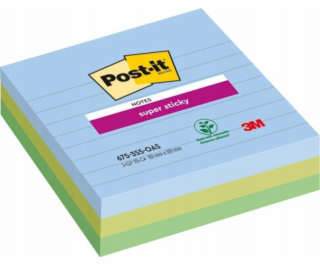 Lepicí papírky Post-it® Super Sticky XL, OASIS, linkované...