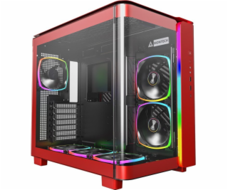 Montech KING 95 PRO Midi-Tower Tempered Glass ARGB - červené