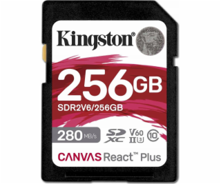 Kingston Canvas React Plus | 256 GB | SD | Flash paměť tř...