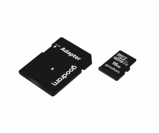 16GB CL10 microSDHC karta + adaptér