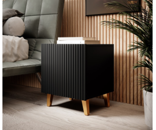 PAFOS bedside table 2 pcs. 45x40x51 cm matte black