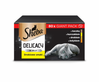 SHEBA Delicacy Poultry Flavours in jelly - wet cat food -...