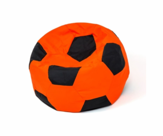 Sako taška pouf Ball oranžovo-černá L 80 cm