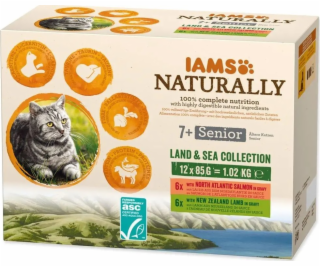 IAMS Naturally Senior Land & Sea Collection - mokré krmiv...