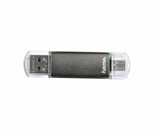 Hama flashPen  Laeta Twin  16 GB 10 MB/s, šedá