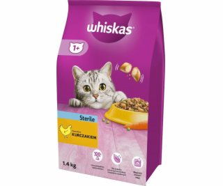 Whiskas 5900951259180 kočky suché krmivo 1,4 kg dospělé kuře