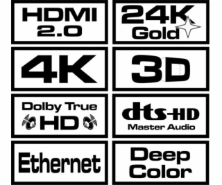 Kábel HDMI (M) v2.0, 10m, medený, čierny, pozlátený, ethe...