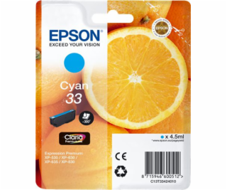 Inkoust Epson Cyan 33 (C13T33424010)