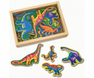 Dřevěné magnety Melissa & Doug – dinosauři (10476)