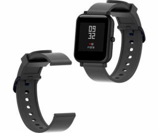 Strado Silikonový pásek pro Amazfit BIP/GTS 42mm (Black) ...