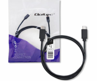 Qoltec USB-C – USB-C USB kabel 1,4 m černý (52343)