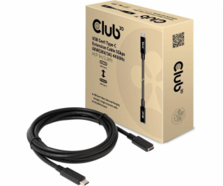 USB Club 3D USB-C – kabel USB-C 1 m černý (500711)