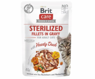 BRIT Care Cat Sterilized Hearty Duck Pouch - vlhké krmivo...