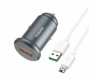 Nabíjačka do auta Foneng C15, USB, 4 A + kábel USB na mic...