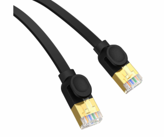 Baseus Cat 7 UTP Ethernet kábel RJ45 plochý 3 m čierny