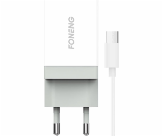 Rýchla nabíjačka Foneng 1x USB K210 + USB Micro