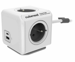 Cubenest Powercube Extended USB PD 20W, A+C, 4× zásuvka, ...