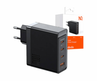 Nástenná nabíjačka McDodo GAN 3xUSB-C + USB, 100 W (čierna)