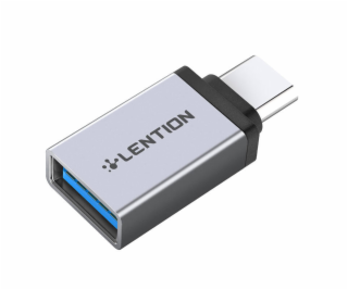 Adaptér USB-C na USB 3.0 Lention (stříbrný)