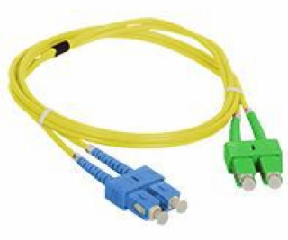 Propojovací kabel SM SC/APC-SC duplex 9/125 1,0m ALANTEC