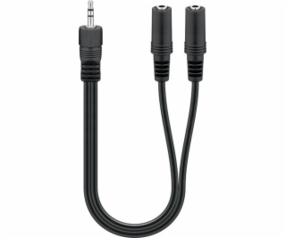 Kabel 3,5mm-Stecker > 2x 3,5mm-Kupplung