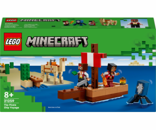 LEGO 21259 Minecraft Plavba pirátskou lodí, stavebnice