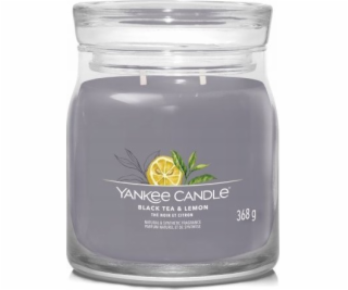 Svíčka ve skleněné dóze Yankee Candle, Černý čaj s citrón...