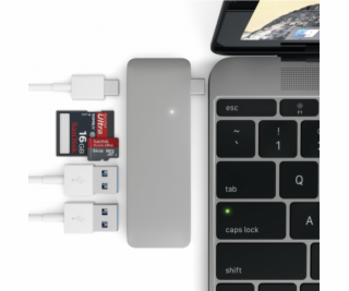 Satechi Type-C USB Passthrough Hub space gray