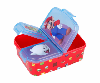 STOR 21420 Raňajkový box/obedový box Super Mario s 3 prie...