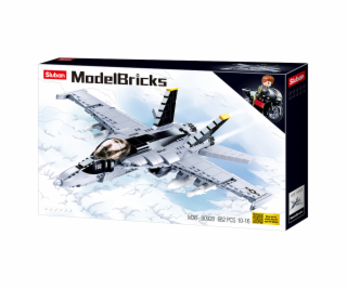 Sluban Model Bricks M38-B0928 Stíhačka F/A-18 Super Bumbl...