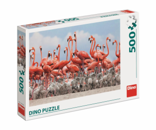 Dino Puzzle Plameňáci 500 dílků