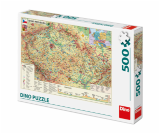 Dino Puzzle Mapa České republiky 500 dílků