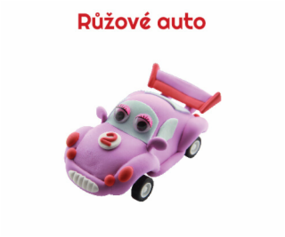 Paulinda modelovací hmota Racing Time auto růžové