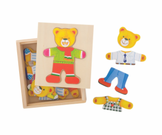 Bigjigs Toys Oblékací puzzle Pan medvěd