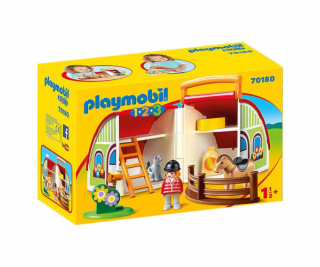 Moje první přenosná farma Playmobil, 1.2.3, 11 dílků