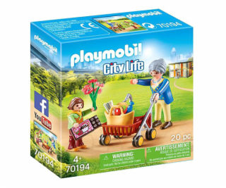 Babička s chodítkem Playmobil, Život ve městě, 20 dílků