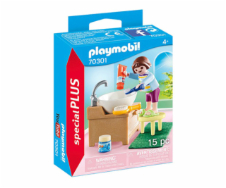 Holčička při čištění zoubků Playmobil, Život ve městě, 15...