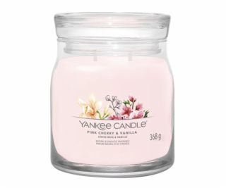 Svíčka ve skleněné dóze Yankee Candle, Růžové třešně a va...