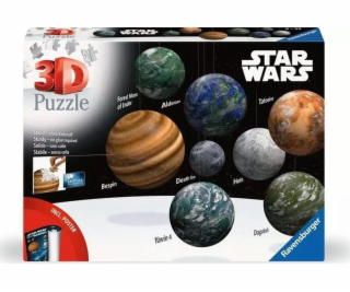 Řada 3D puzzle koulí Ravensburger: nebeská tělesa galaxie...