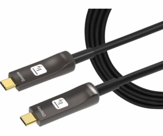 Techly USB-C kábel AOC Fiber M/M kábel 30m