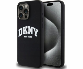 DKNY Tekutý silikónový biely tlačený log MagSafe - iPhone...