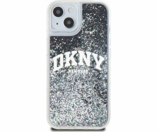 DKNY tekuté trblietavé veľké logo – púzdro na iPhone 15 P...