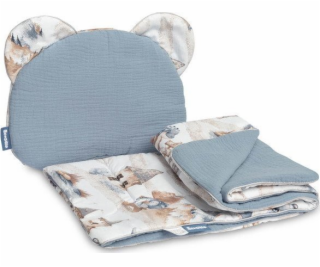 SET KOČÍKA Sensillo MUSLÍN - DRAČÍ JEANS