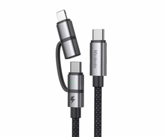 Kábel Mcdodo 2v1 CA-0450 USB-C na USB-C + Lightning, 1,2 m