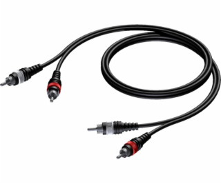 Procab RCA (Cinch) x2 kabel 5m černý (CAB800/5)