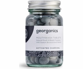 Ústní voda Georganics Natural Activated Charcoal tablety,...